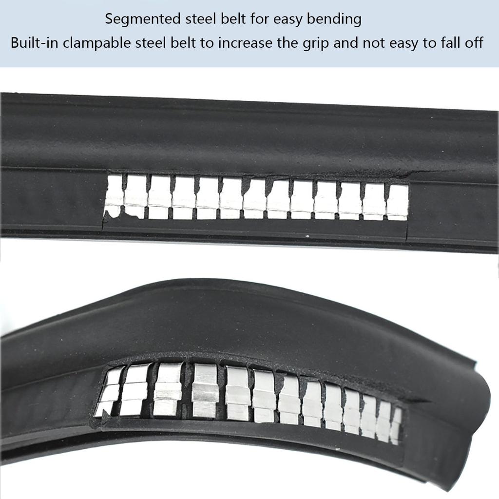 U Channel Edge Trim, Rubber Seal Strip, U Rubber Seal Strip 3.28ft Black Car