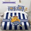 Real Sociedad Pattern Bedding Quilt Set  Home Decoration  Gift (1 * duvet cover + 2 * pillowcase  without core)