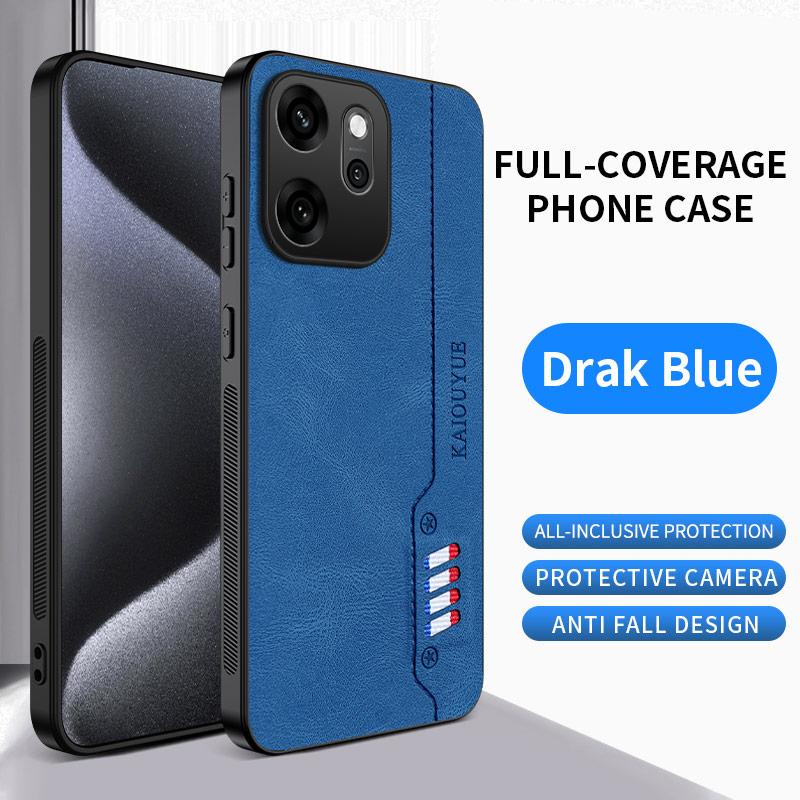 Hit Stitching Color Retro Matte Leather Back Case For OPPO Reno14 Reno 14 F Pro 5G Full Cover Camera Protector Anti Slide Shell
