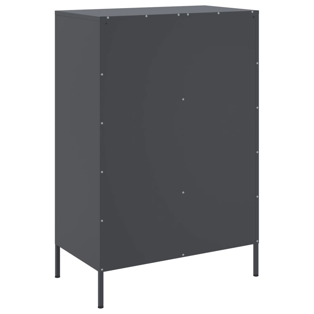 Highboard Anthracite 68 X 39 X 101.5 Cm Steel