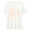 Sancai 2026 Summer Floral Print Round Neck T-Shirt