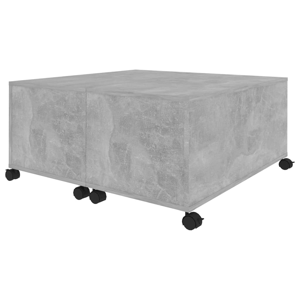 Coffee Table Concrete Gray 75 x 75 x 38 cm Particleboard