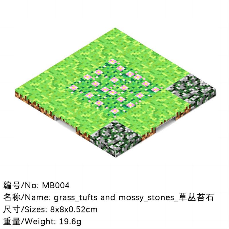 Pixel-Stil Mineral Magnet Welt Magnetische Bausteine Montage Ersatzteile Sensorisches Spielzeug für Kinder DIY Tierwürfel Grundplatte