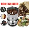 Multifunktionale Kaffeemühle für zu Hause, elektrische Kaffeemühle, Kräuter, Gewürze, Nüsse, Körner, Getreidemühle, Esszimmerbar, Bohnengewürz, Nussmühle, Mixer, Edelstahl