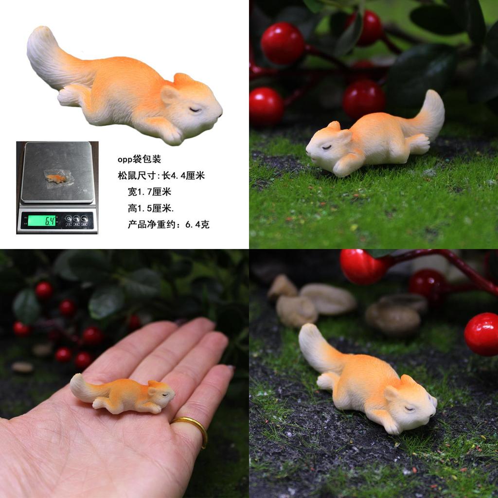 Resin Micro Landscape Animal Decor Squirrel For Fish Tank Aquarium Garden Scene