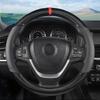 Car Steering Wheel Cover, 15 Inch Anti-Slip Steering Wheel Protector, Carbon Fiber & Microfiber PU Leather Steering Wheel Cover For Women And Men,