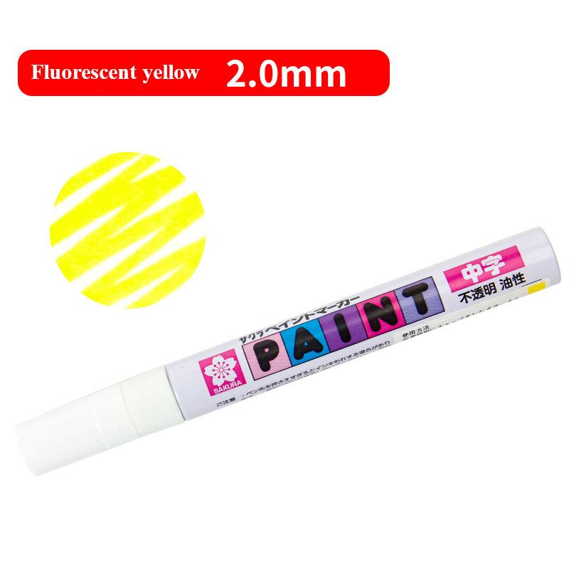 Marker permanentny do szkła/stali/gumy/drewna/plastiku/ubrań Pisak rozjaśniający Graffiti Tłuszczowy marker Marcador Caneta Artykuły piśmiennicze