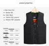 Men's Autumn/Winter Fleece-Lined Multi-Pocket Sleeveless Vest - Warm Cotton Waistcoat for Middle-Aged & Elderly