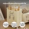 Folding Storage Box with Casters Modern Stripe Container Hanging Lounger