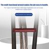 1/2Pcs Multifunctional Sink Wrench 360-Degree Rotation Plumbing Tool with 7 Snaps Faucet Nuts Universal Kitchen Bathroom Wrench