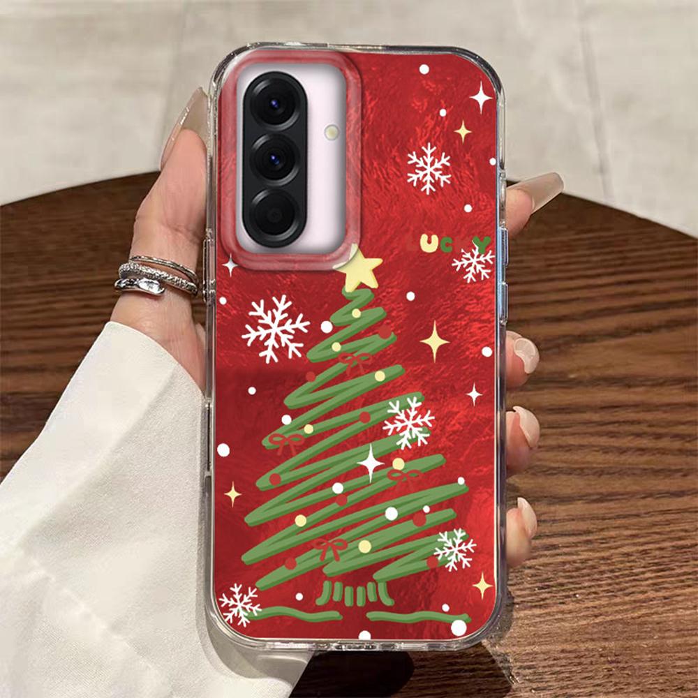

Glitter Christmas Tree Red Phone Case For Samsung Galaxy A56 A07 A17 A55 A36 A26 A16 A53 A06 A14 A24 A34 A54 A15 A12 Gift Cover Galaxy A16