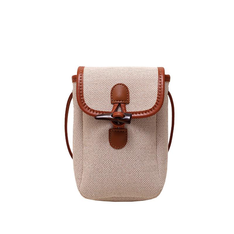 Summer New Simple Casual Small Bag Women's Niche Design Shoulder Messenger Bag Fashionable Versatile Mobile Phone Bag