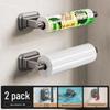Punch-Free Suction Cup Paper Towel & Plastic Wrap Holder with Hanging Rod