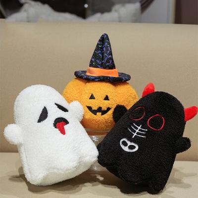 Soft Pumpkin Throw Pillow Funny Pumpkin Plush Toy Halloween Pumpkin Demon Doll  Ghost Festival