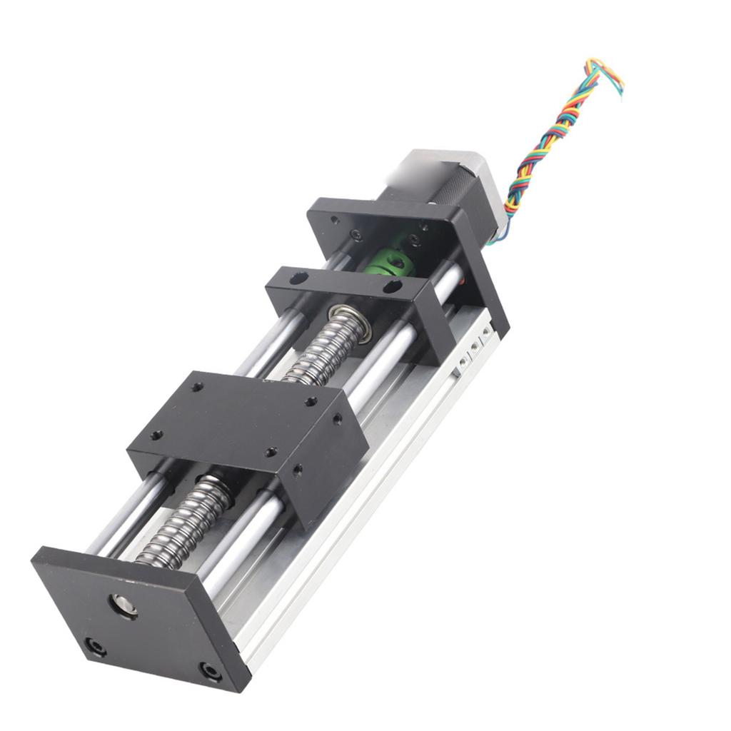 Double Shaft Ball Screw Linear Guide Rail with 42 Motor 100mm Effective Stroke(1605 Ball Screw)