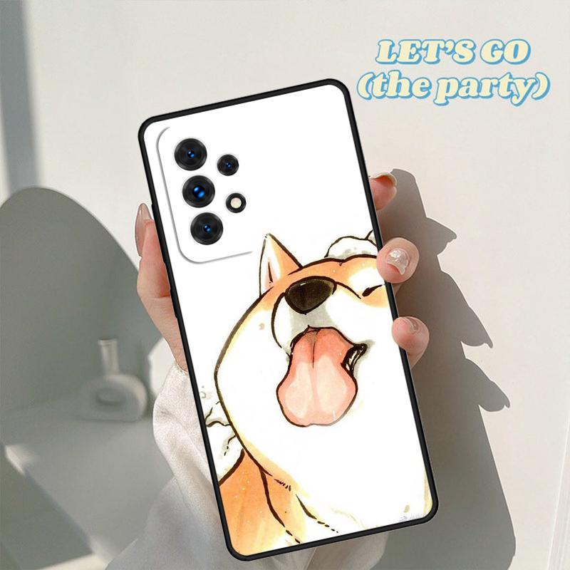 Custodia per telefono Cane Shiba Inu Animale Per Samsung Galaxy A42 A31 A40 A51 A71 A32 A80 A91 A52 A72 A73 A20e A21S A50 A70 A11 A12 Cover