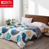 Hodo Time Imprint Color-Block Soft Quilt
