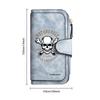 Vintage Skull Men Wallet Portable Multi Card Holder Fashion Trendy Purse