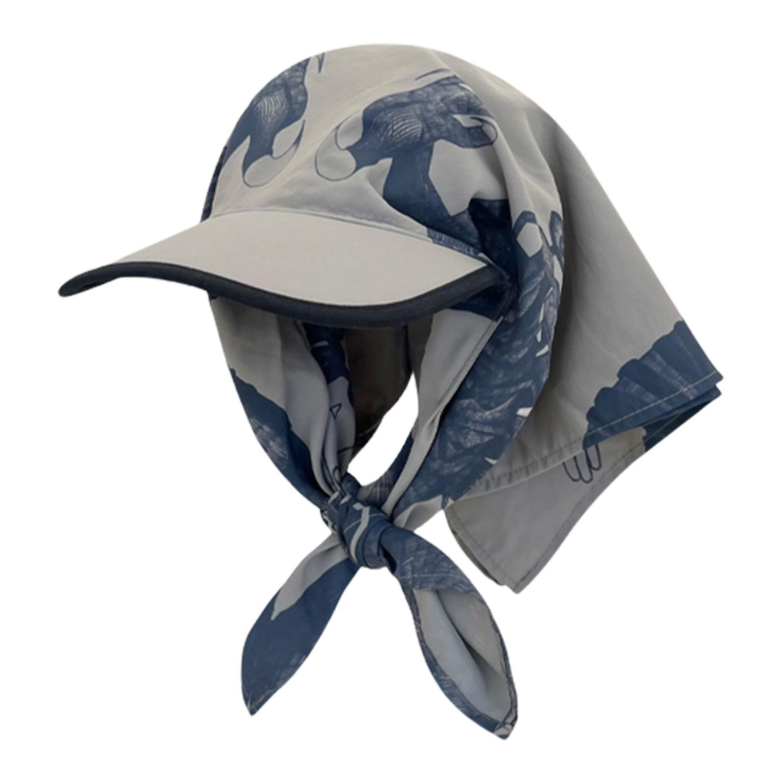 

Adjustable Size Sports Hats Quick-drying Strap Headscarf Hats Vacation Sunshades Hats for Leisure and Sport Enthusiasts серый