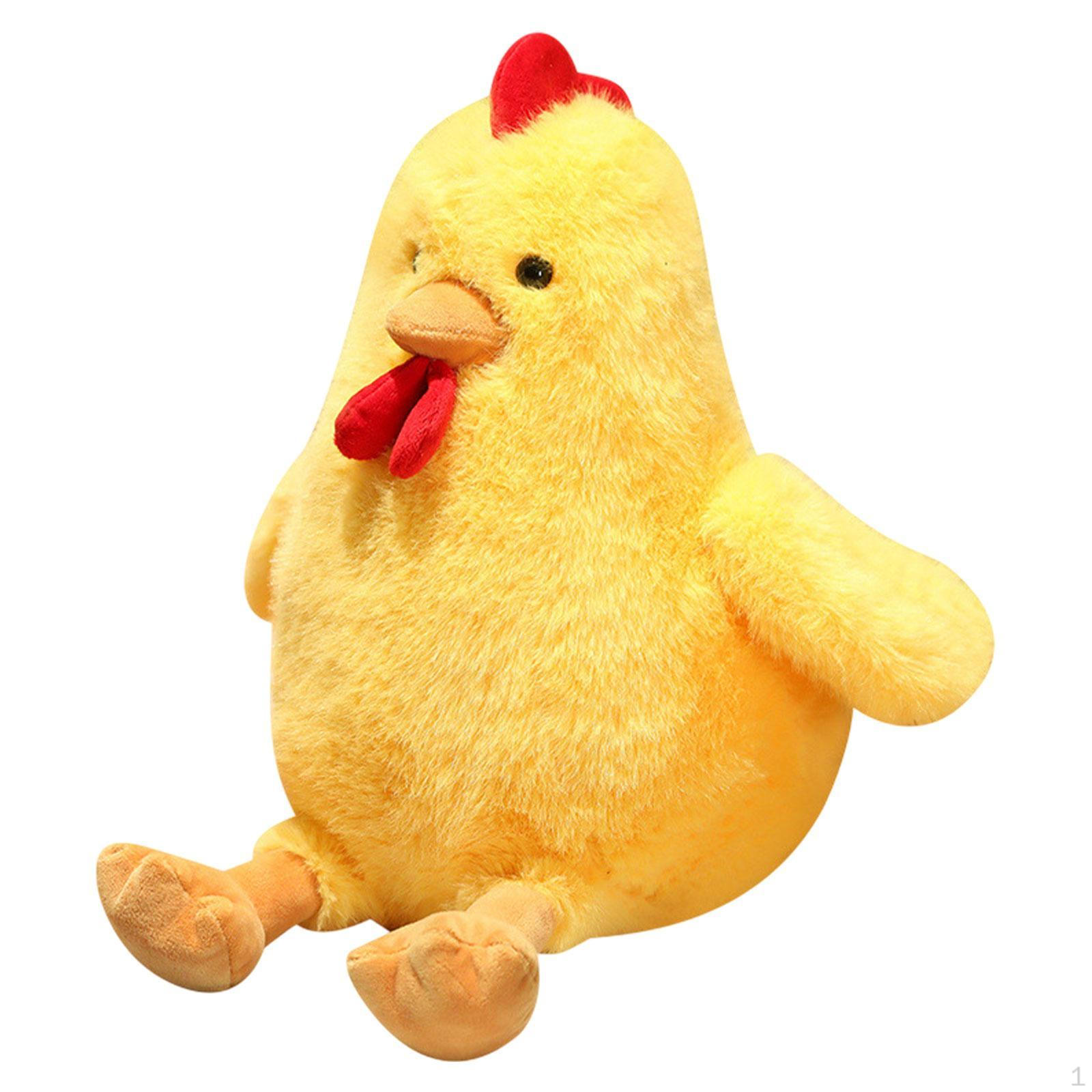 

Игрушка-фигурка цыпленка, плюшевая кукла-животное, мягкая кукла-мультяшка жёлтый