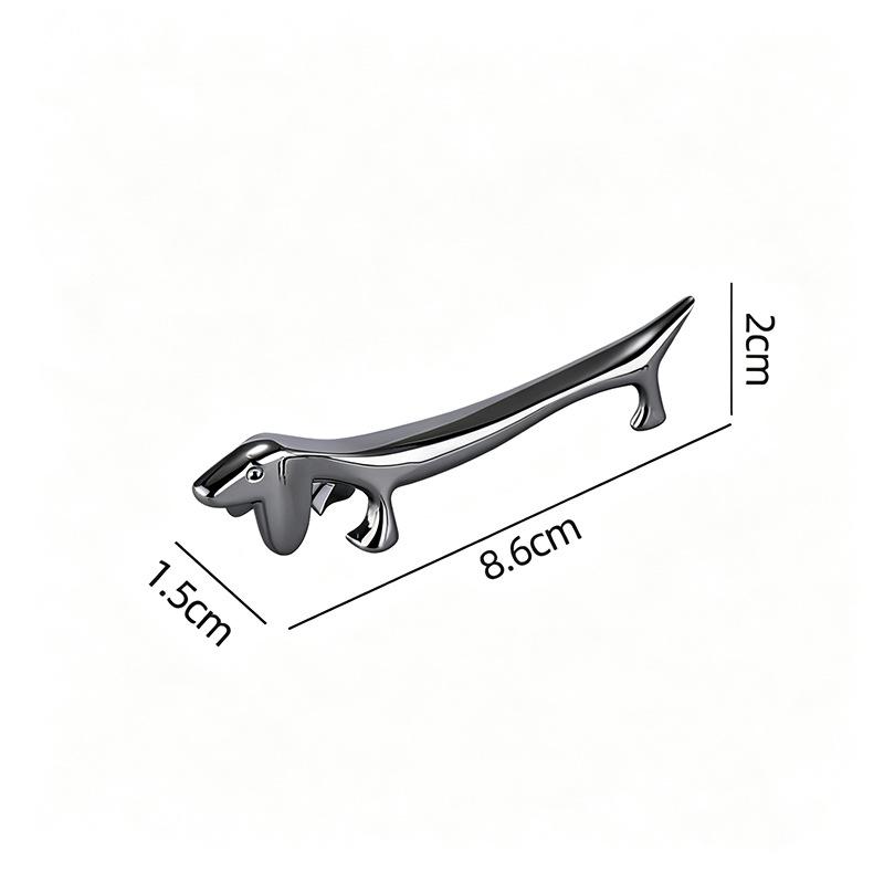 Dachshund Shape Alloy Chopstick Holder - Creative, Exquisite Tableware Rest