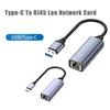 USB 3.0 2.0 Ethernetový adaptér USB PC Internet USB 1000Mbps Síťový adaptér Typ-C RJ45 Gigabit 2.5G USB na RJ45 pro notebook/TV box