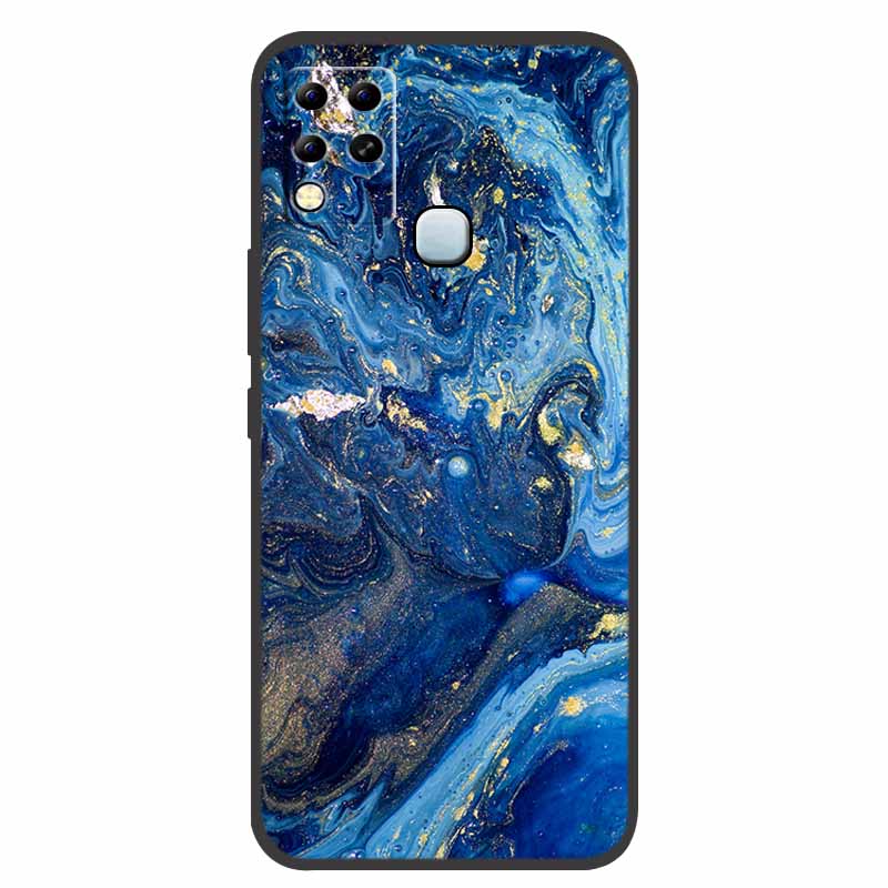 For Infinix Hot 11 G37 Case X689F Marble Silicone Protective TPU Soft Back Cover for Infinix Hot11 G37 128GB Funda Cartoon Coque