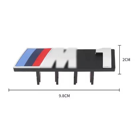 3D Car Front Grille M Badge Emblem Decoration Accessories For bAB-BMW M M1 M2 M3 M4 M5 M6 M7 E39 E87 E60 E46 E53 E90 F10 F20 F25 XV1
