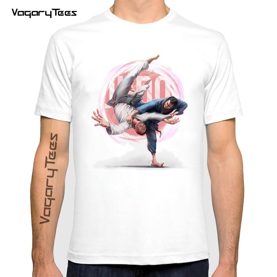 Vintage Creative Judo T shirt Summer Tops jiu jitsu martial arts T shirt Casual Soft Clothes S