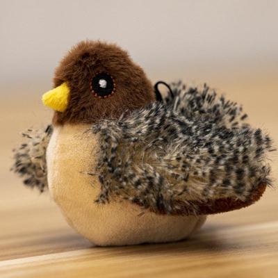 Interactive Sparrow Cat Toy: Realistic Bird Sounds for Feline Entertainment and Boredom Relief.