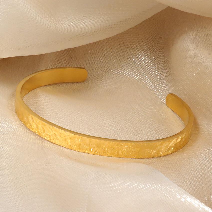 Wind Inlaid Zir*****Pen Bracelet Bracelet, Retro Wind Gold Electroplated Stainless Steel Bracelet Women