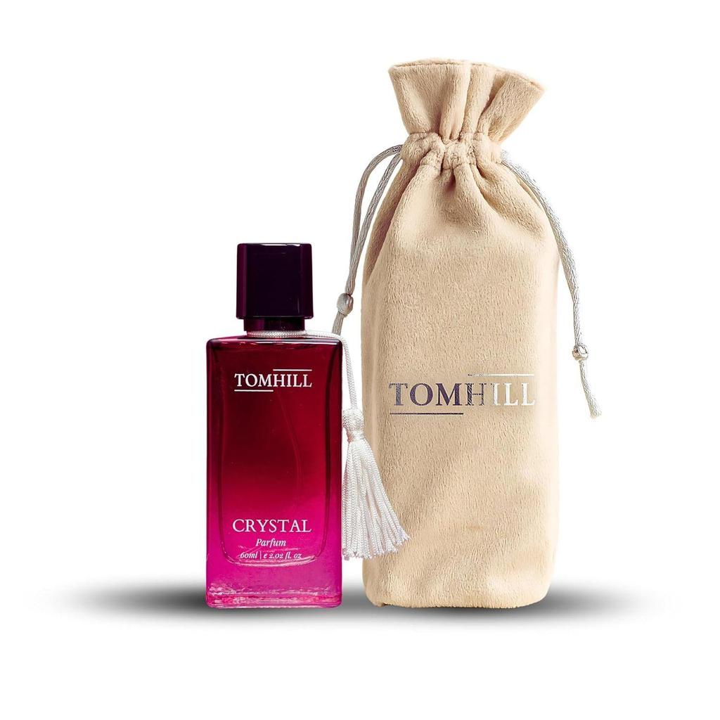 TOMHILL Crystal Fresh Perfume 60ml for Women – Long Lasting Eau de Parfum | Floral Fresh Fragrance | Elegant Velvet Pouch Included