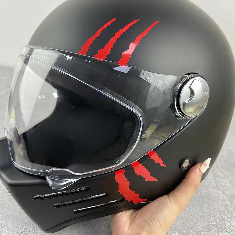 Monsterkralle Kratzstreifen Aufkleber - Wasserdichte DIY Klebeaufkleber für Helm Auto Motorrad Dekoration & Individualisierung