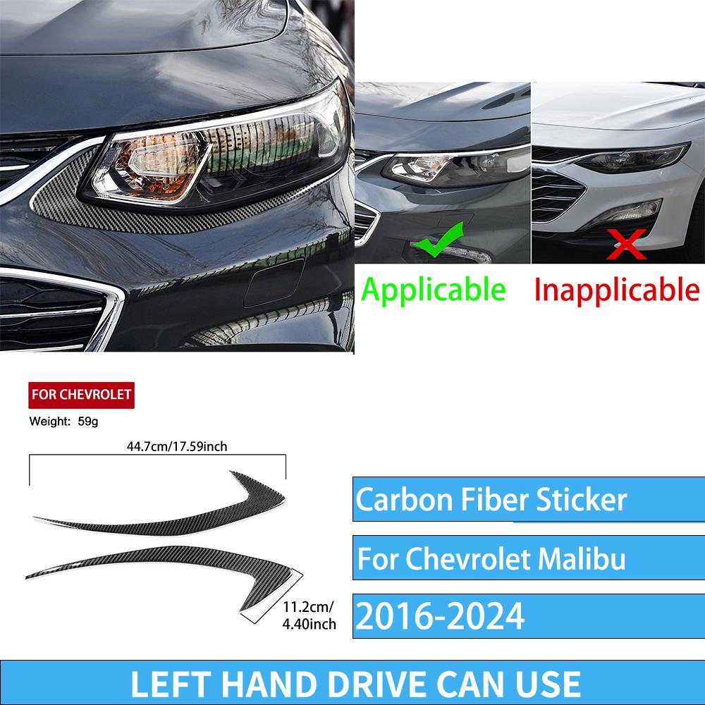 Carbon Fiber Car Accessories Gear Shift Dashboard Air Vent Interior Cover Trim Modified Sticker For Chevrolet Malibu 2016-2024