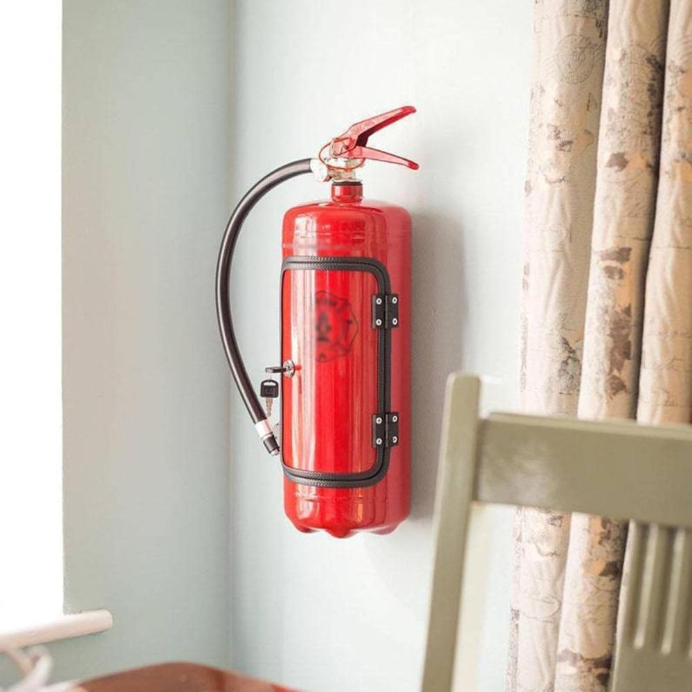 Metal Liquor Cabinet Portable Fire Extinguisher Storage System Hidden Liquor Cabinet Bar