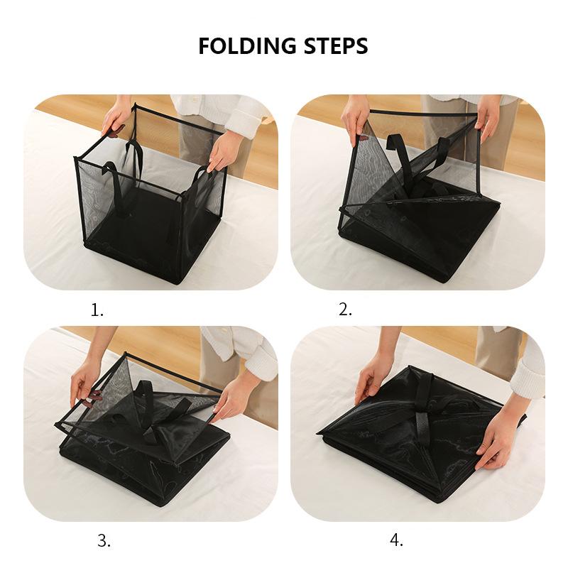 For Folding Laundry Basket Organizer For Dirty Clothes Bathroom Clothes Storage Bag Household Frame Bucket Sundries Storage