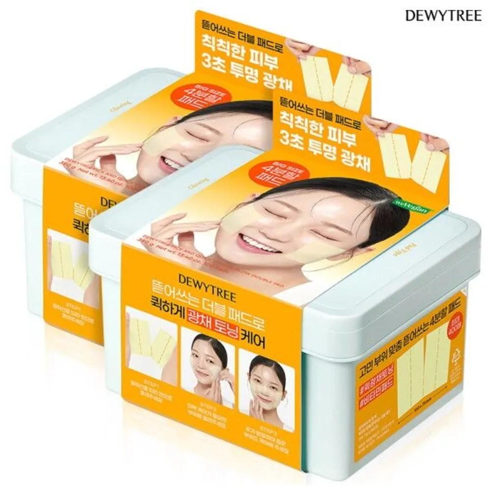 

[DEWYTREE] [Rapid Transparent Radiance] Pick & Quick Vitamin Radiance Tear-off Double Pads 100 Sheets x 2