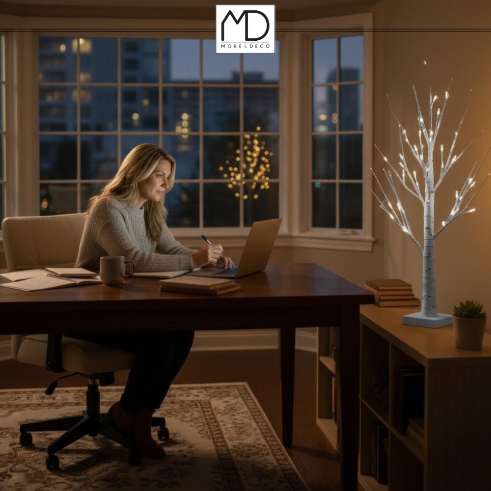 Christmas tree birch led decoration christmas 120cm 48led COLD