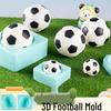 World Cup Football Chocolate Cake Silicone Mold - 3D Baking Decoration, Food-Grade French Accessory