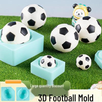 World Cup Football Chocolate Cake Silicone Mold - 3D Baking Decoration, Food-Grade French Accessory