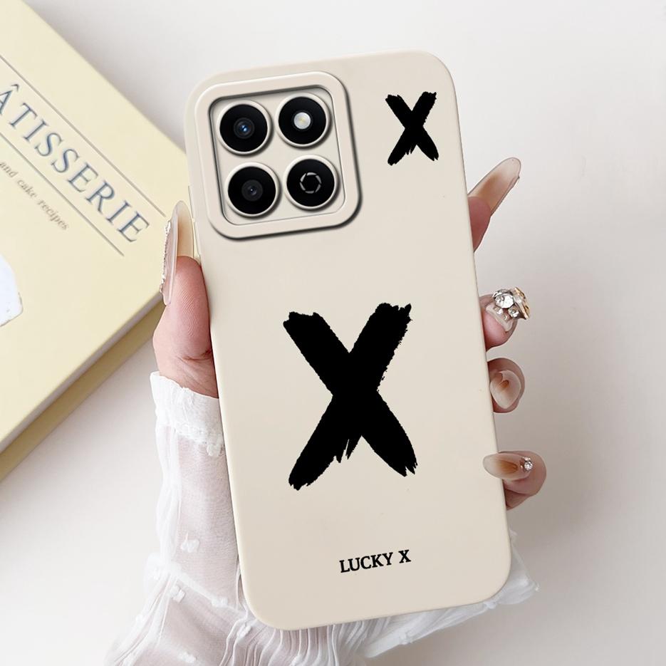 For Honor X7C Case ALT-LX2 Cute Lucky Letters Cover Shockproof Soft TPU Phone Case For Honor 200 Smart HonorX7C Back Cover Coque