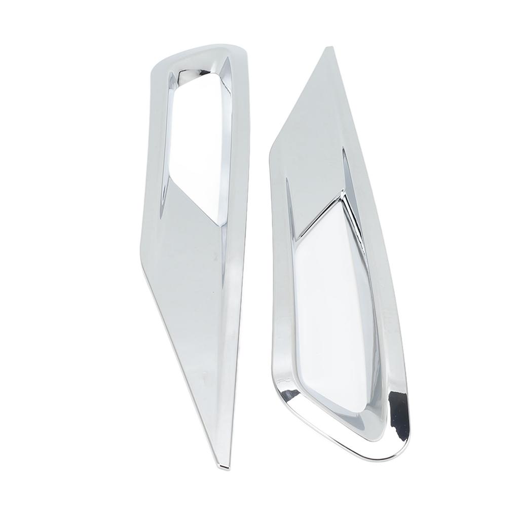 2pcs Front Fog Light Cover Trim Silver Fog Lamp Bezel Frame Replacement for XC60 2018‑2021