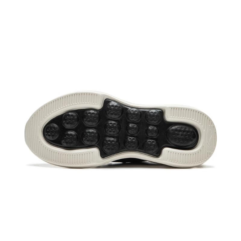 LiNing Versatile Comfortable Simple Non-Slip Wear-Resistant Breathable Low-Top Casual Shoes Women Sneaker Black AGLU320-6