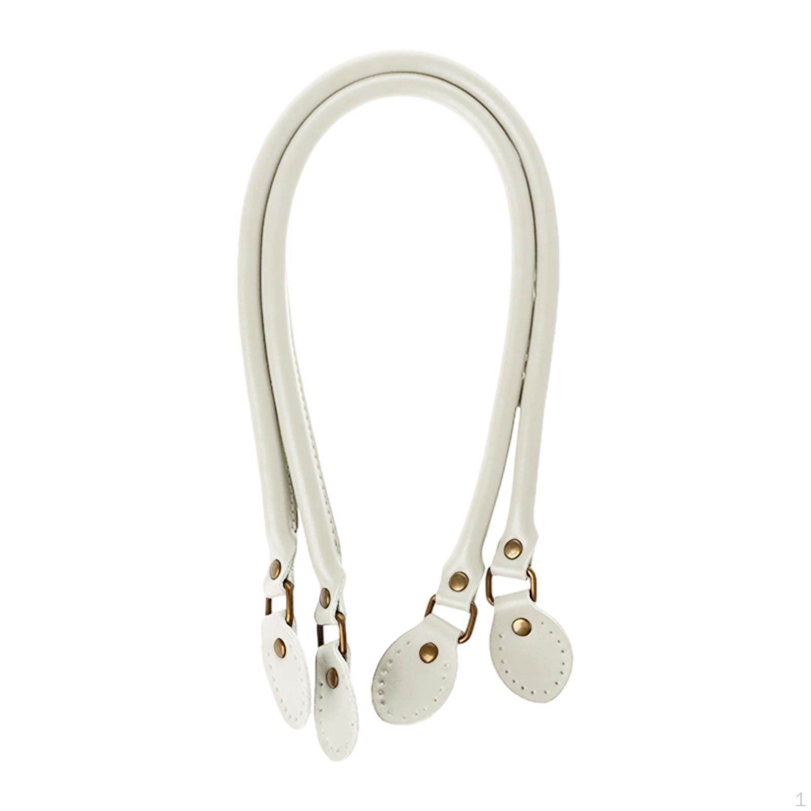 

2 штуки Ремни для кошельков Сумок DIY Изготовление ПУ Кожа Ручки для сумок Швейная Замена для белый