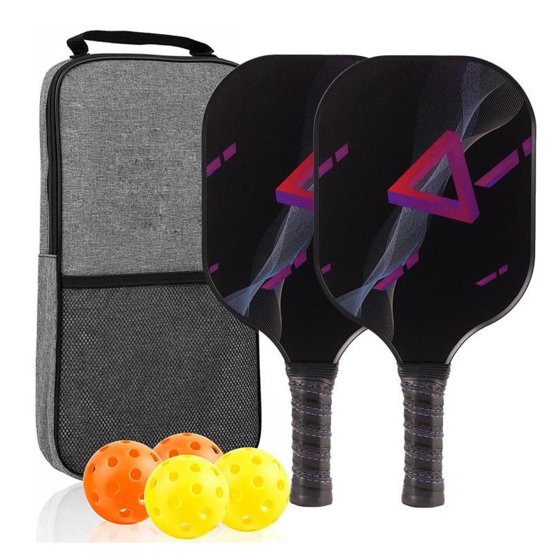 Glass Fiber Pickleball Paddle With Honeycomb Core Lightweight Outdoor Racquet Beginners Recreational Players