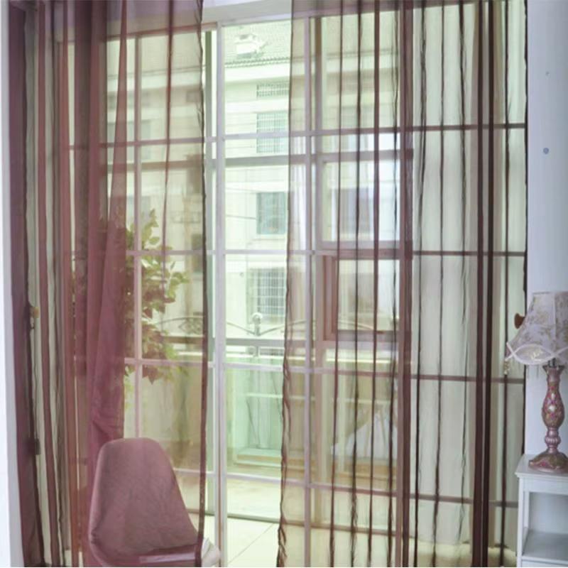 1 Pc White Tulle Modern Sheer Curtains Window Curtains for Living Room Bedroom Dining Decor Semi Blackout Rideaux Voilage