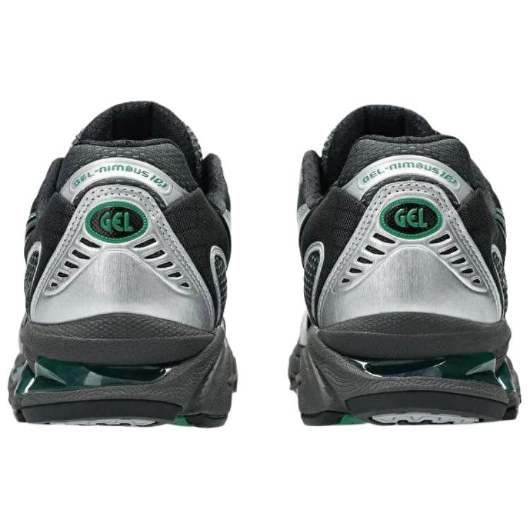 Asics GEL Nimbus 10.1 Casual City Commute Running Shoes Unisex Black Silver Green Sneakers 1203A543-022