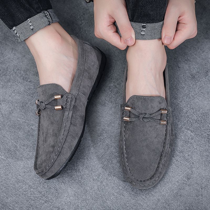 Fashion Work Low-Top Men's Leather Shoes Soft Suede Lightweight Legitimate In Promotion Classic Original Footwear Offer Male Casual Shoe