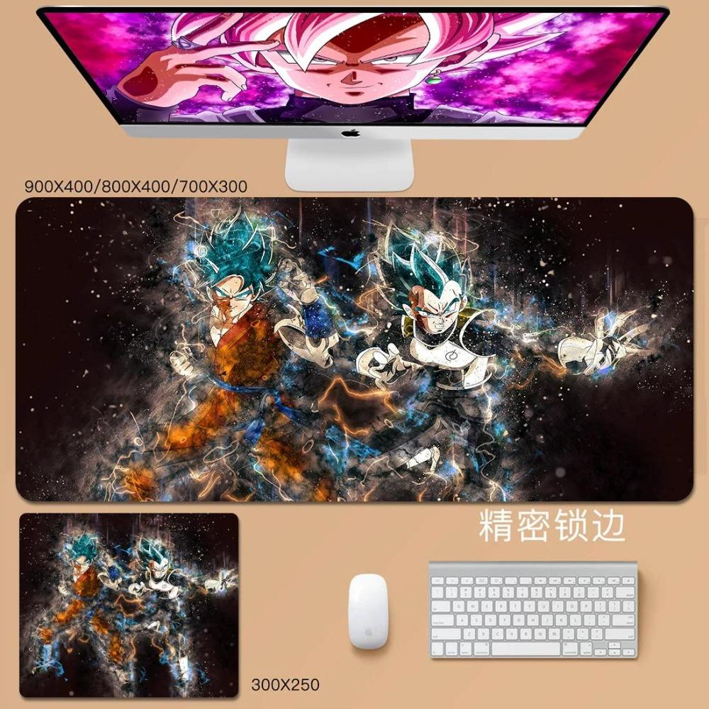 Man Cool Mouse Pad Convenience Dragon Ball Animation Son Goku Leather Mouse Pad Cartoon Vegeta Bulma Broly Large Keyboard Pad Student Desk Pad