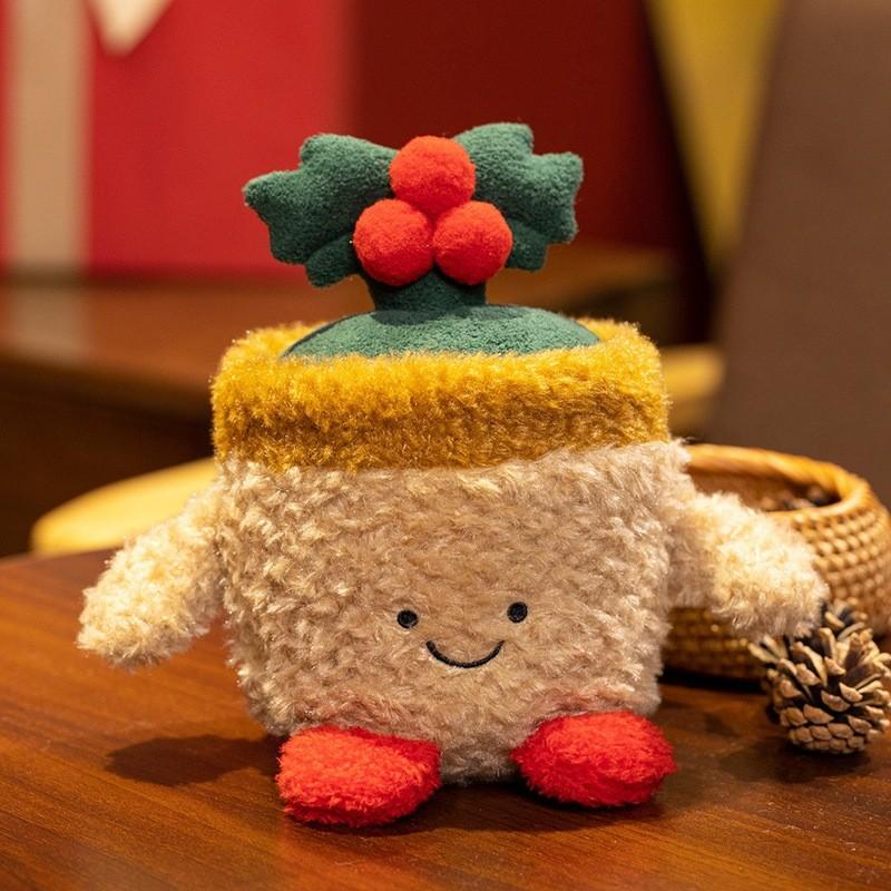 Christmas Snowman Plush Toy With Pp Cotton Filling For Holiday Decor And Gifts